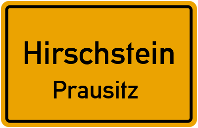 Straßenverzeichnis Hirschstein Prausitz