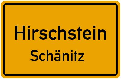 Straßenverzeichnis Hirschstein Schänitz