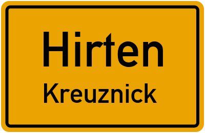 Straßenverzeichnis Hirten Kreuznick