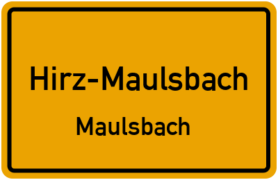 Straßenverzeichnis Hirz-Maulsbach Maulsbach