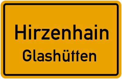 Straßenverzeichnis Hirzenhain Glashütten