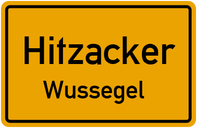 Straßenverzeichnis Hitzacker Wussegel