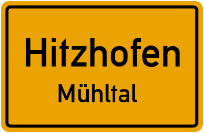 Straßenverzeichnis Hitzhofen Mühltal