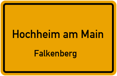 Straßenverzeichnis Hochheim am Main Falkenberg