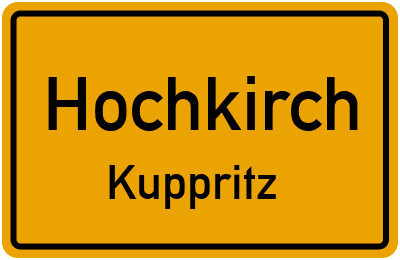 Straßenverzeichnis Hochkirch Kuppritz