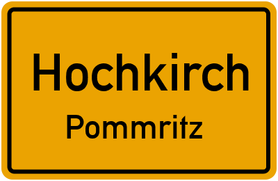 Straßenverzeichnis Hochkirch Pommritz