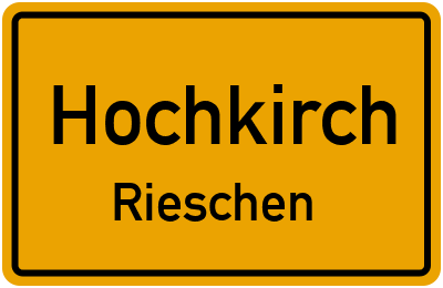 Straßenverzeichnis Hochkirch Rieschen