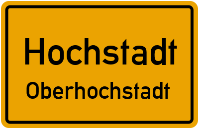 Straßenverzeichnis Hochstadt Oberhochstadt