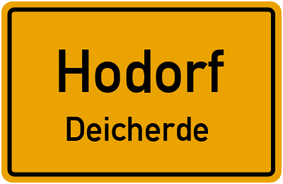 Straßenverzeichnis Hodorf Deicherde