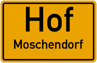 Straßenverzeichnis Hof Moschendorf
