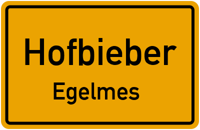 Straßenverzeichnis Hofbieber Egelmes