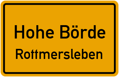 Straßenverzeichnis Hohe Börde Rottmersleben