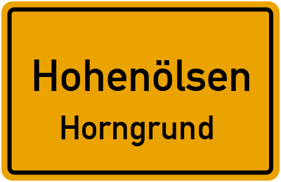 Straßenverzeichnis Hohenölsen Horngrund