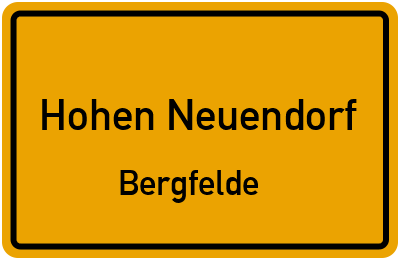 Straßenverzeichnis Hohen Neuendorf Bergfelde