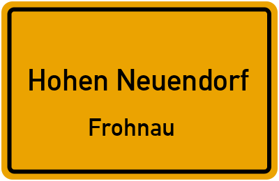 Straßenverzeichnis Hohen Neuendorf Frohnau