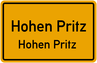 Straßenverzeichnis Hohen Pritz Hohen Pritz