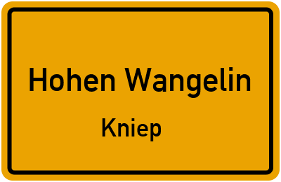 Straßenverzeichnis Hohen Wangelin Kniep