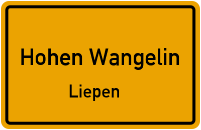 Straßenverzeichnis Hohen Wangelin Liepen