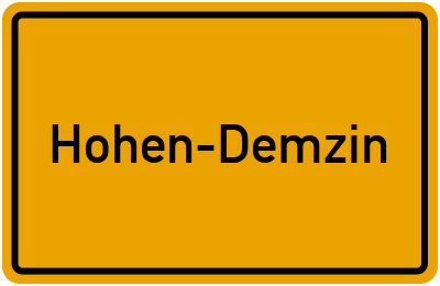 Branchenbuch Hohen-Demzin, Mecklenburg-Vorpommern