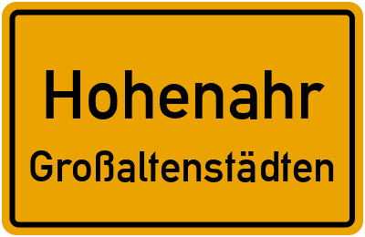 Straßenverzeichnis Hohenahr Großaltenstädten