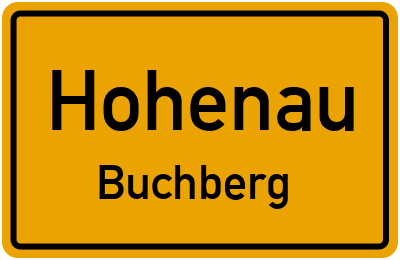 Ortsschild Hohenau Buchberg