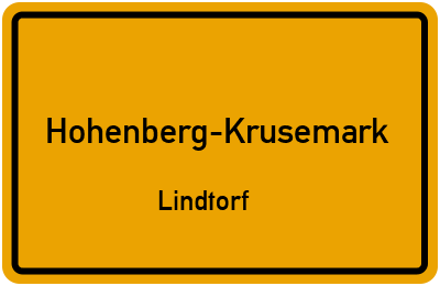 Straßenverzeichnis Hohenberg-Krusemark Lindtorf