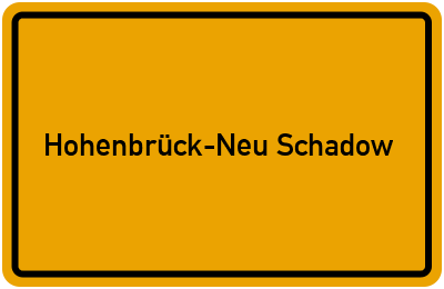 Hohenbrück-Neu Schadow Branchenbuch