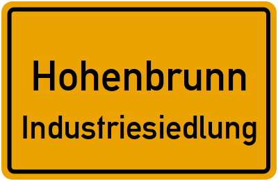 Straßenverzeichnis Hohenbrunn Industriesiedlung