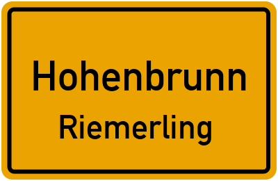 Straßenverzeichnis Hohenbrunn Riemerling