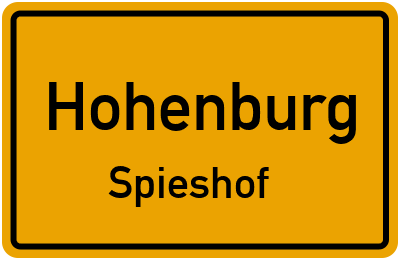 Straßenverzeichnis Hohenburg Spieshof