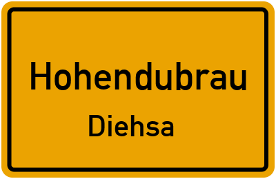 Straßenverzeichnis Hohendubrau Diehsa