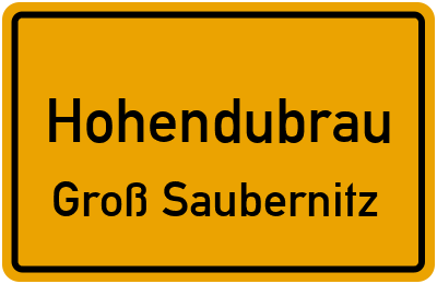 Straßenverzeichnis Hohendubrau Groß Saubernitz