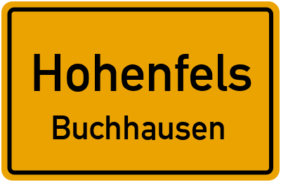 Straßenverzeichnis Hohenfels Buchhausen