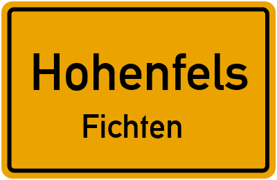Straßenverzeichnis Hohenfels Fichten