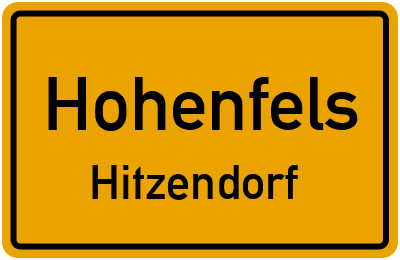 Ortsschild Hohenfels Hitzendorf