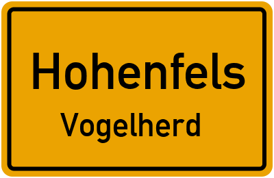 Straßenverzeichnis Hohenfels Vogelherd
