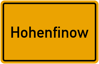 Branchenbuch Hohenfinow, Brandenburg