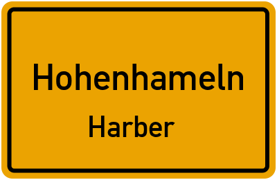 Ortsschild Hohenhameln Harber