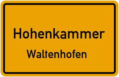 Straßenverzeichnis Hohenkammer Waltenhofen
