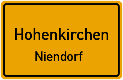 Straßenverzeichnis Hohenkirchen Niendorf