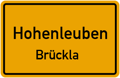 Straßenverzeichnis Hohenleuben Brückla