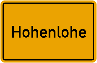 Branchenbuch Hohenlohe, Baden-Württemberg