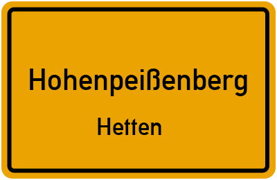 Straßenverzeichnis Hohenpeißenberg Hetten
