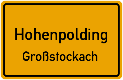 Straßenverzeichnis Hohenpolding Großstockach