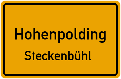 Straßenverzeichnis Hohenpolding Steckenbühl