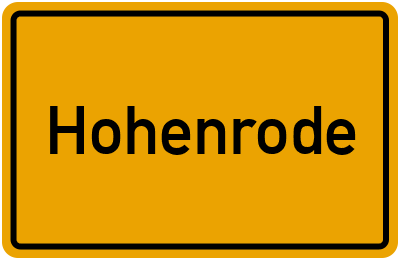 onlinestreet Branchenbuch für Hohenrode