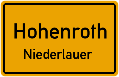 Straßenverzeichnis Hohenroth Niederlauer