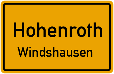 Straßenverzeichnis Hohenroth Windshausen