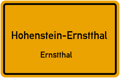 Straßenverzeichnis Hohenstein-Ernstthal Ernstthal