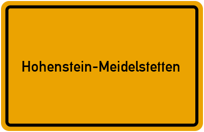 Branchenbuch Hohenstein-Meidelstetten, Baden-Württemberg